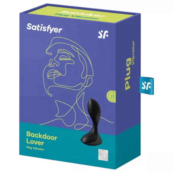 Satisfyer Backdoor Lover - акумулаторен, водоустойчив анален вибратор (черен)