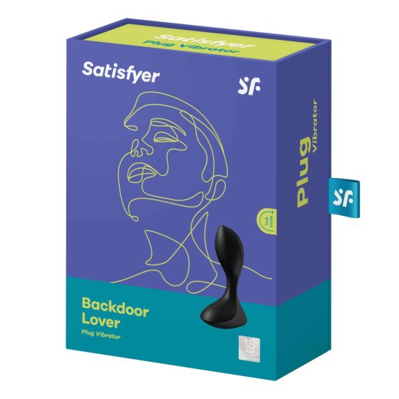 Satisfyer Backdoor Lover - Акумулаторни, водоустойчиви анални вибратори (черни)