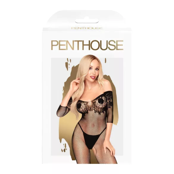 Penthouse High Profil - боди комбинезон с цветен мотив - черен - XL
