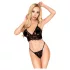Penthouse Double Spice - дантелен сутиен комплект - черен - L/XL