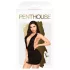 Penthouse - секси рокля с презрамки и прашки - черен