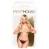 Penthouse - дантелена отворена прашка с панделка - черна - L/XL
