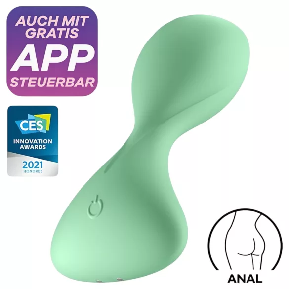 Satisfyer Trendsetter - анален вибратор с управление чрез приложение (зелен)
