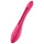 Satisfyer Elastic Joy - вибратор за двойки - гъвкав, акумулаторен, червен