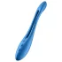 Satisfyer - вибратор за двойки с акумулатор, гъвкав - син