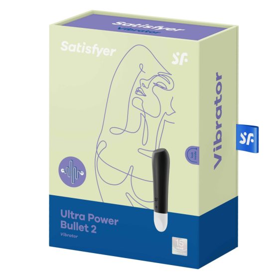 Satisfyer Ultra Power Bullet 2 - Акумулаторни, водоустойчиви вибратори (черни)