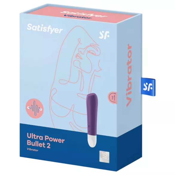 Satisfyer Ultra Power Bullet 2 - вибратор с акумулатор, водоустойчив, лилав