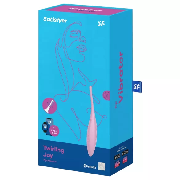 Satisfyer Twirling Joy - вибратор за клитор с управление чрез приложение (розов)