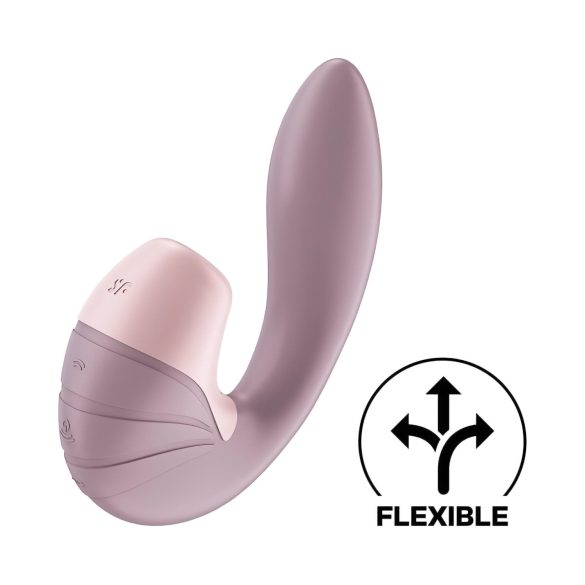 Satisfyer Supernova - вибратор 2 в 1 с въздушни вълни и акумулатор - розов
