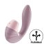 Satisfyer Supernova - вибратор 2 в 1 с въздушни вълни и акумулатор - розов