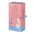 Satisfyer Supernova - вибратор 2 в 1 с въздушни вълни - акумулаторен, бял