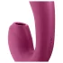 Satisfyer Sunray - акумулаторен, вълнообразен 2-в-1 вибратор (червен)