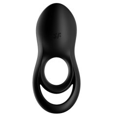   Satisfyer Legendary Duo - вибриращ пенис пръстен с възможност за презареждане (черен)