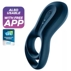   Satisfyer Epic Duo - вибриращ пръстен за пенис с управление чрез приложение за мъже (черен)