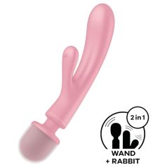   Satisfyer Triple Lover - G-точка и масажен вибратор (розов)