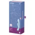 Satisfyer Triple Oh - вибратор с клитор стимулатор - акумулаторен - син