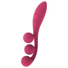   Satisfyer Tri Ball 1 - акумулаторен, многофункционален вибратор (червен)