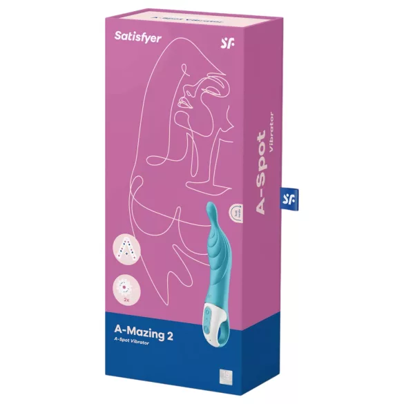 Satisfyer A-Mazing 2 - вибратор за A-точка с акумулатор (тюркоаз)