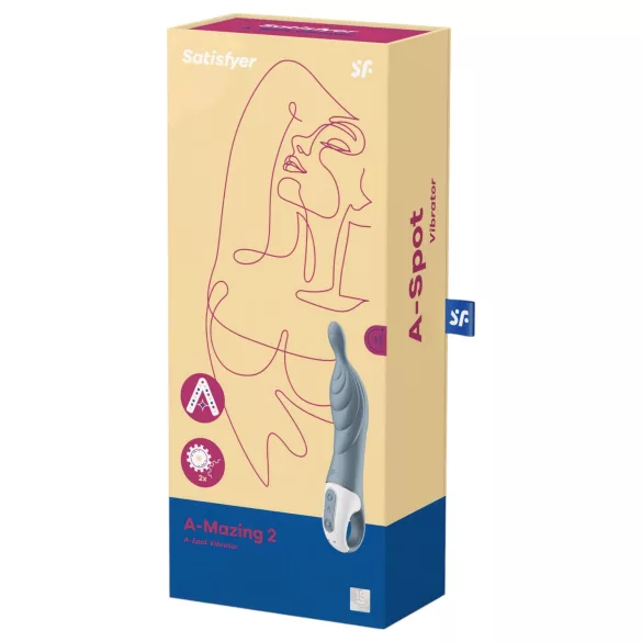 Satisfyer A-Mazing 2 - акумулаторен A-точка вибратор (сив)