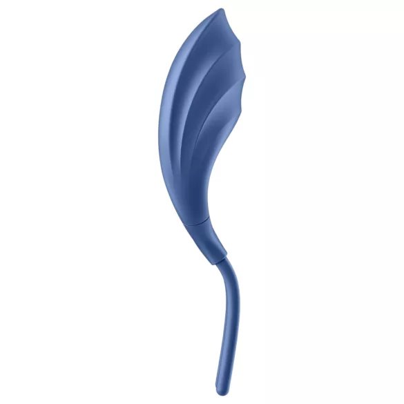 Satisfyer Swordsman - вибриращ пенис пръстен с акумулатор - син