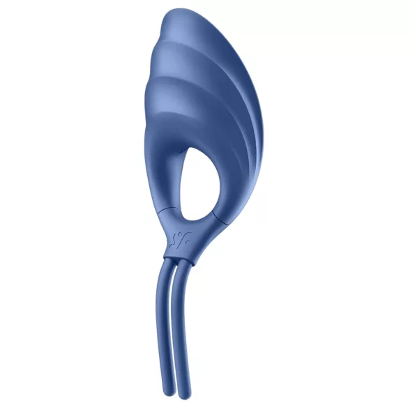Satisfyer Swordsman - вибриращ пенис пръстен с акумулатор - син
