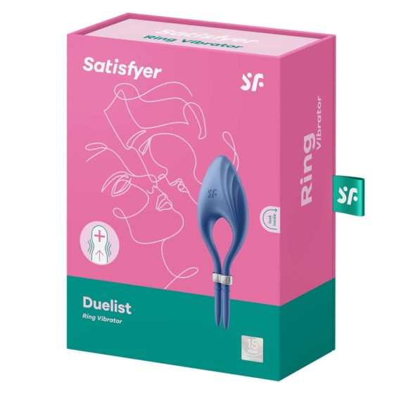 Satisfyer Duelist - Акумулаторна вибрираща пенис халка (синя)