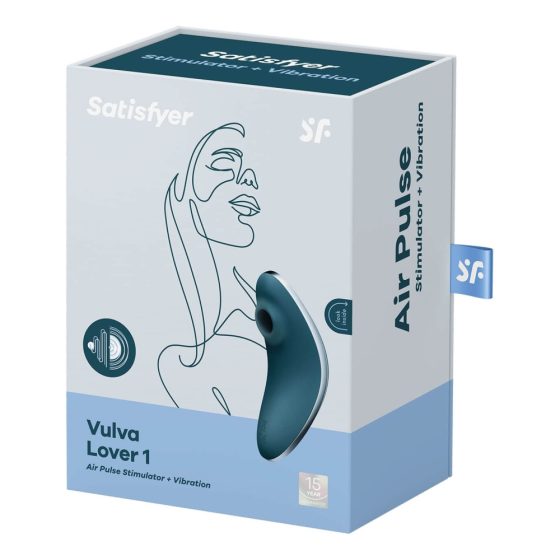 Satisfyer Vulva Lover 1 - презареждащ се въздушен клиторен вибратор (син)