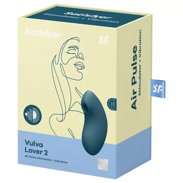 Satisfyer Vulva Lover 2 - вибратор с въздушни вълни за клитор - акумулаторен