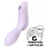 Satisfyer Curvy Trinity 2 - 2-в-1 вибратор с въздушни вълни (лилав)