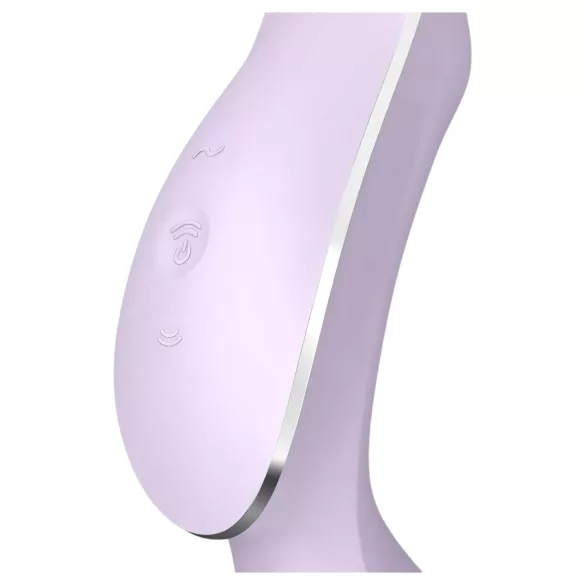 Satisfyer Curvy Trinity 2 - 2-в-1 вибратор с въздушни вълни (лилав)