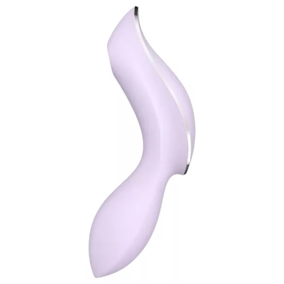 Satisfyer Curvy Trinity 2 - 2-в-1 вибратор с въздушни вълни (лилав)