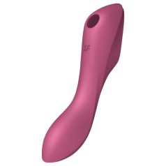   Satisfyer Curvy Trinity 3 - въздушен 2в1 вибратор (червен)