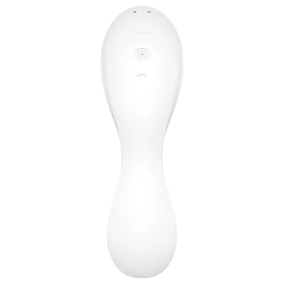 Satisfyer Curvy Trinity 5+ - вибратор 2 в 1 с управление чрез приложение (бял)