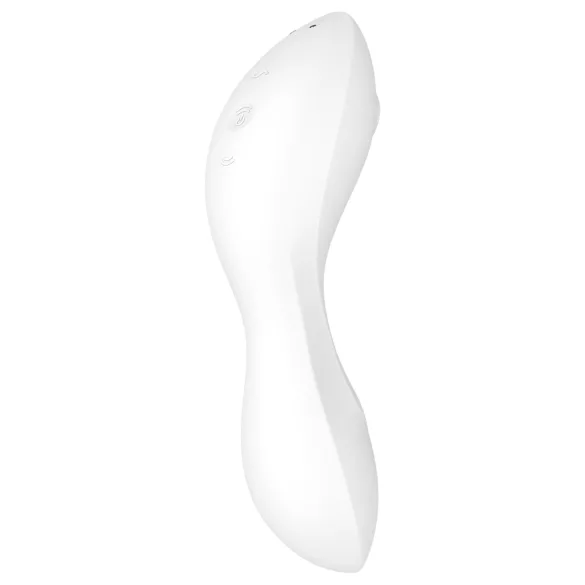 Satisfyer Curvy Trinity 5+ - вибратор 2 в 1 с управление чрез приложение (бял)