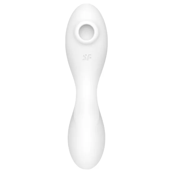 Satisfyer Curvy Trinity 5+ - вибратор 2 в 1 с управление чрез приложение (бял)