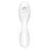 Satisfyer Curvy Trinity 5+ - вибратор 2 в 1 с управление чрез приложение (бял)