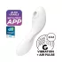 Satisfyer Curvy Trinity 5+ - вибратор 2 в 1 с управление чрез приложение (бял)