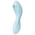 Satisfyer Curvy Trinity 5+ - вибратор 2в1 с приложение - син