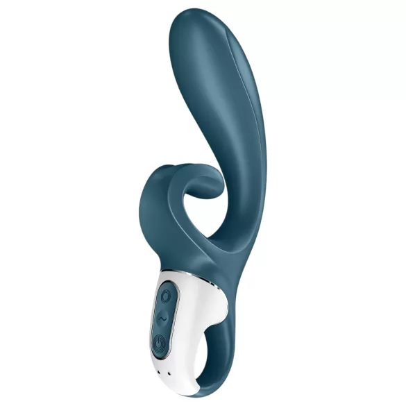 Satisfyer Hug Me - вибратор за клитор и влагалище с дръжка - син