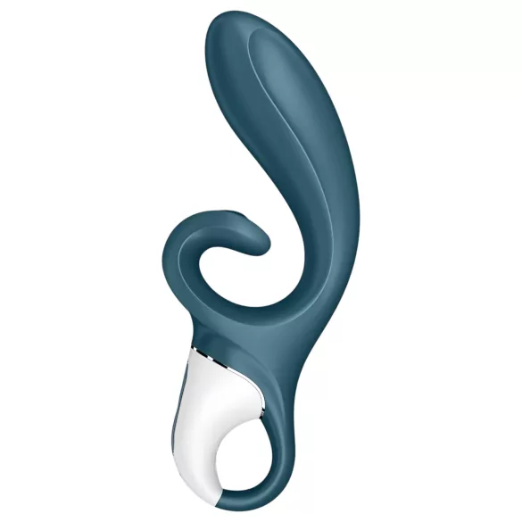 Satisfyer Hug Me - вибратор за клитор и влагалище с дръжка - син