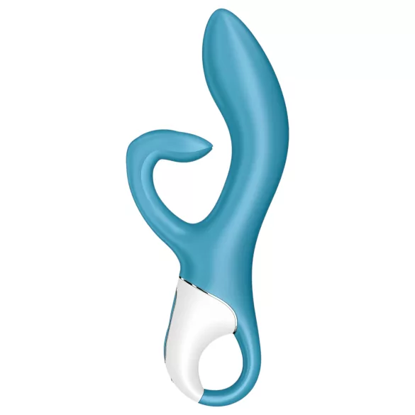 Satisfyer Embrace Me - вибратор с клиторна приставка - презареждаем, тюркоаз
