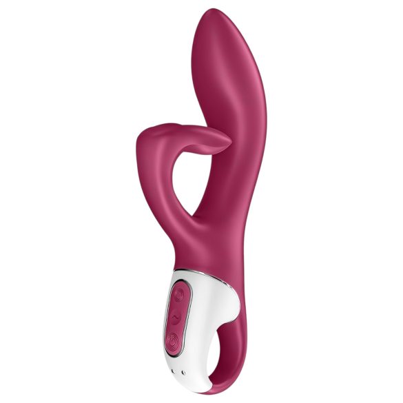 Satisfyer Embrace Me - акумулаторен вибратор с клиторен стимулатор (червен)