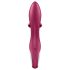 Satisfyer Embrace Me - акумулаторен вибратор с клиторен стимулатор (червен)