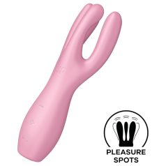   Satisfyer Threesome 3 - презареждащ се клитор вибратор (розов)