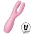 Satisfyer Threesome 3 - презареждащ се клитор вибратор (розов)