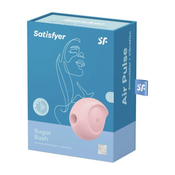 Satisfyer Sugar Rush - презареждащ се въздушен клиторен вибратор (розов)