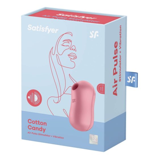 Satisfyer Cotton Candy - презареждаем въздушен клиторен вибратор (корал)