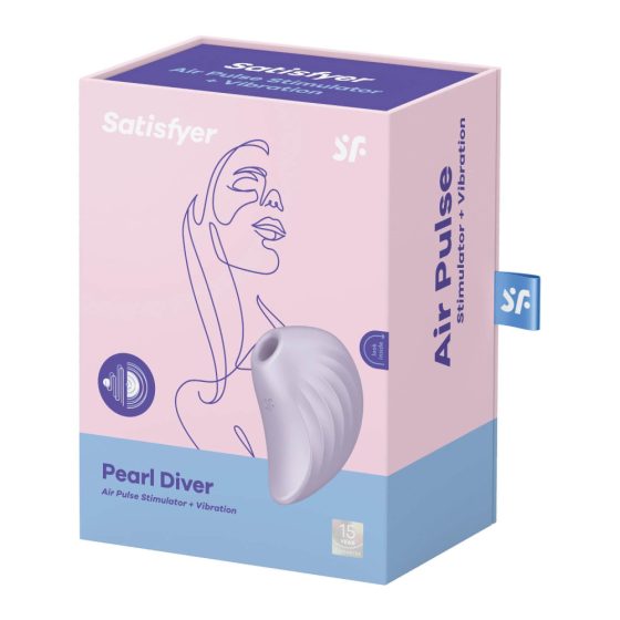 Satisfyer Pearl Diver - презареждащ се въздушен клиторен вибратор (виола)