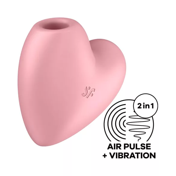Satisfyer Cutie Heart - вибратор за клитор с въздушни вълни - акумулаторен