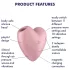 Satisfyer Cutie Heart - вибратор за клитор с въздушни вълни - акумулаторен